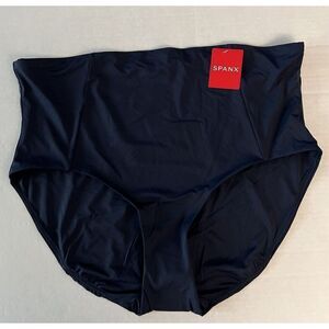 Spanx 50125R Women Plus Sz 1X Sunkissed Navy Classic High Rise Swim Brief Bottom